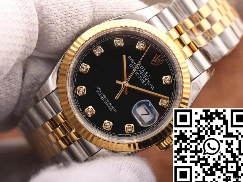 Dial Datejust M126233-0021 EW Diamond Black Factory Rolex 1204